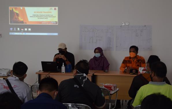 Acara penutupan pelatihan code red di lantai II Gedung Bedah Sentral RSUD Beltim (25/6)